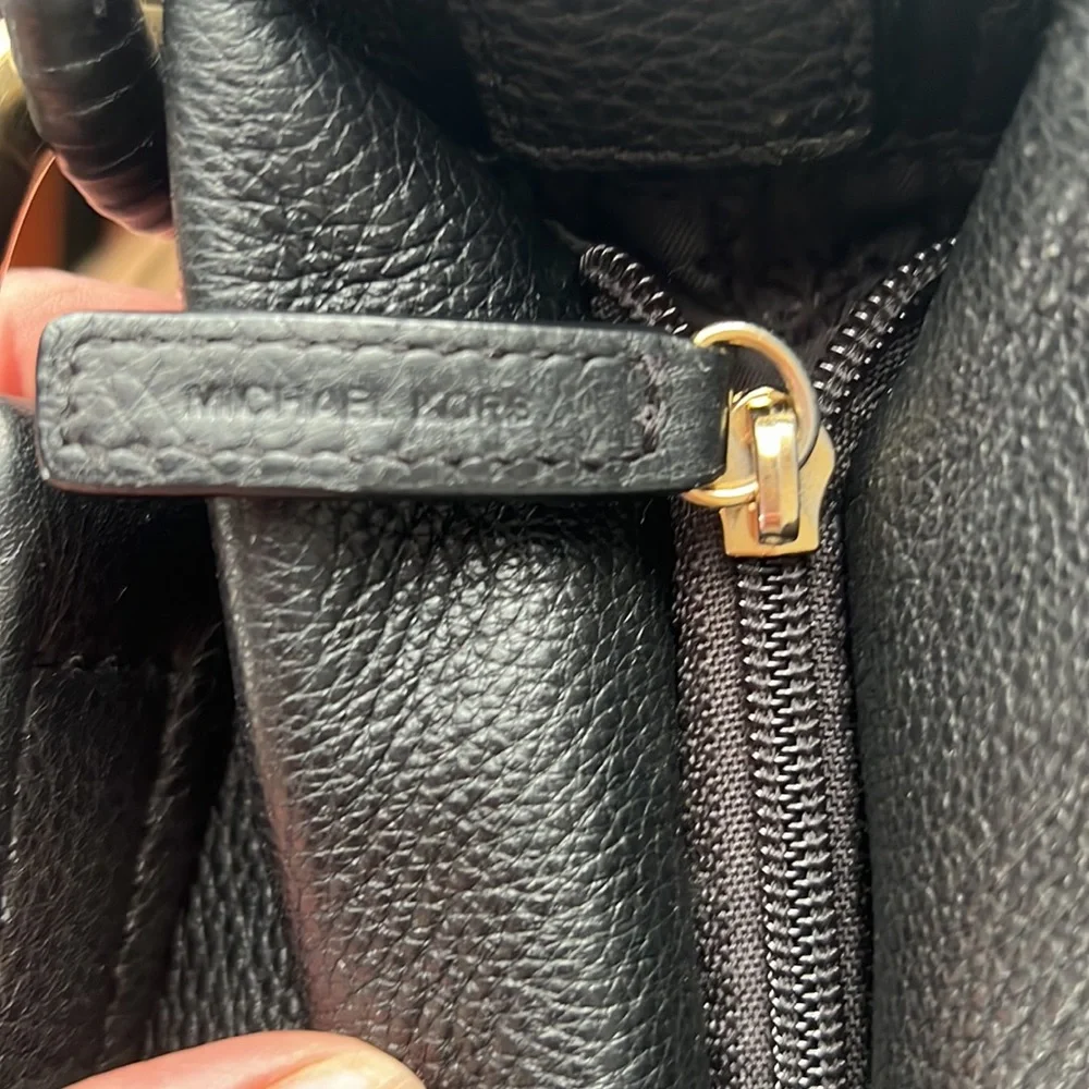 Michael Kors Black Leather Hobo Bag